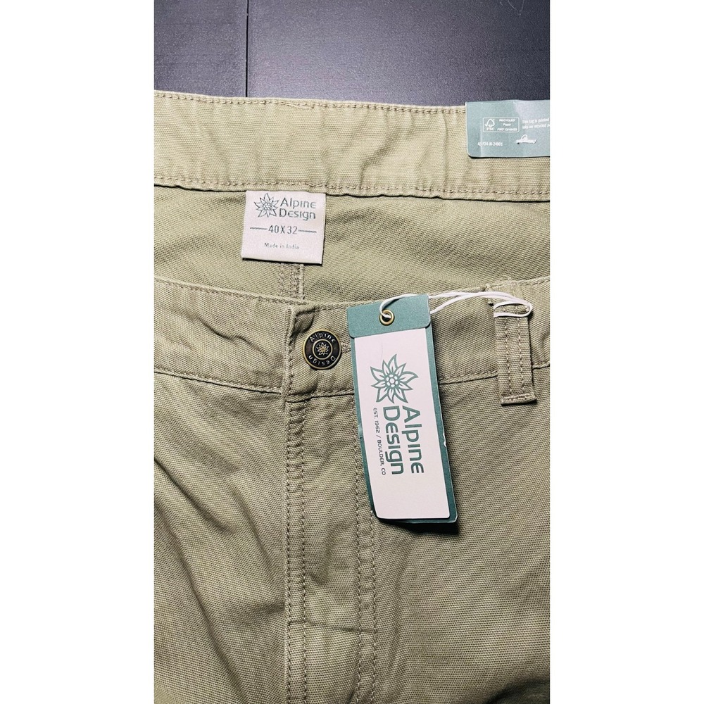 New Alpine Design 40x32 men's canvas olive green utility pants